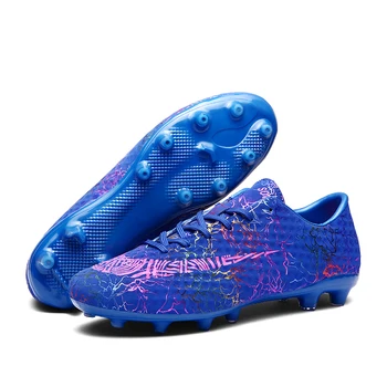 

2019 Student TF/FG Football Shoe Men Long Spikes Football Boy Women Outdoor Athletic Trainers Sneakers Adults Brand Soccer Shoes