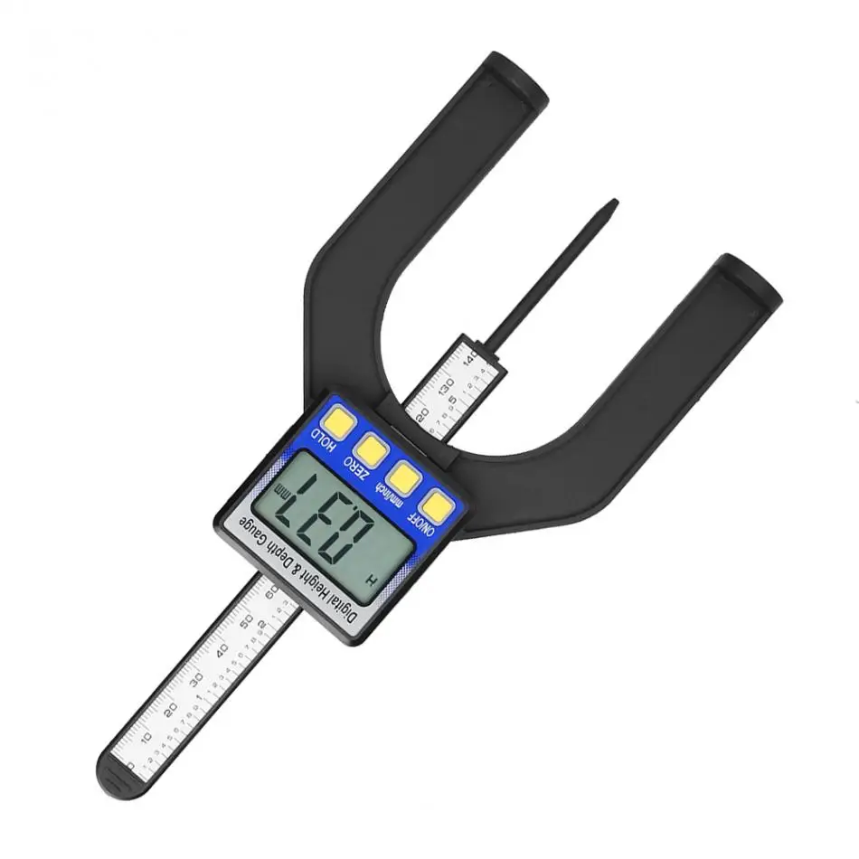 Цифровая точность высота апертура глубиномер линейка w/Магнитные ножки база глубина 0-80 мм высота ДАТЧИК плотник инструменты ferramentas