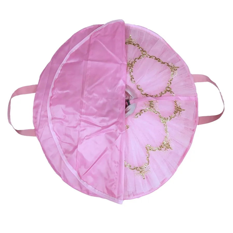 Navy Blue Professional Ballet Tutu Bag Pink Waterproof Canvas Flexible And Foldable Soft Ballet Bag pancake Tutu Sky Blue girls ballet dance bags