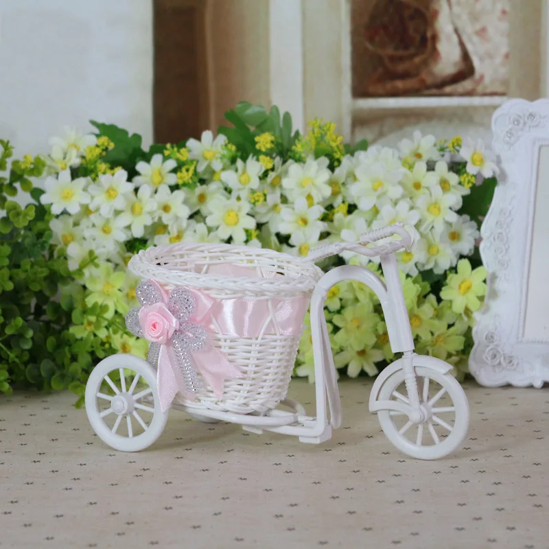 Велосипедная Цветочная подставка для вазы, контейнер, корзина для детского свадебного душа, Рождество, Год, помолвка, свадьба, украшение стола