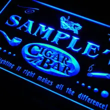 QZ-ТМ Имя персонализированные пользовательские сигары трубы Bar Lounge неоновая вывеска с включения/выключения 7 цветов 4 размера