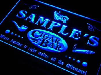 

qz-tm Name Personalized Custom Cigar Pipe Bar Lounge Neon Sign with On/Off Switch 7 Colors 4 Sizes