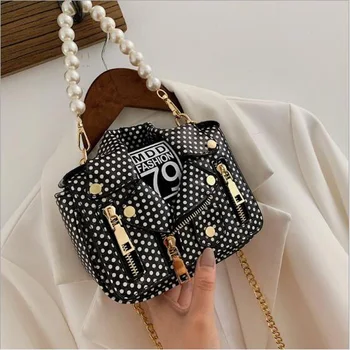 

Hot Brand Designer Motorcycle Bags Women Clothing Shoulder Jacket Bags Women PU Leather Handbags w06