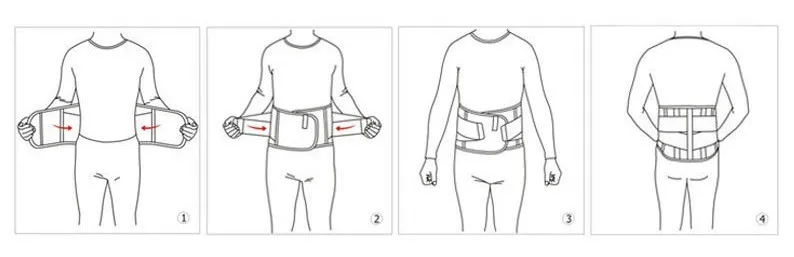 Магнитная терапия для спины пояс для поддержки талии Расширенный Поясничный поддерживающий бандаж дышащая сетка стальные пластины Защитные Спортивные ремни 3 размера