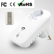 Новое поступление практичный 16А AC110V/220 В переключатель розетка портативная ЕС розетка умная розетка с беспроводным пультом дистанционного управления