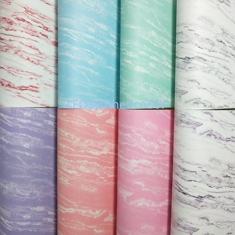 

1PC 21X29CM Synthetic Letaher, Cuero Sintetico Printed Marble Leather For Making Bows Accessories LEOsyntheticoDIY T150