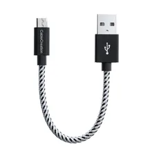 USB к Micro USB, кабельный короткий Micro USB к USB быстрому зарядному кабелю, совместим с Chromecast, power Pack, Android Phone