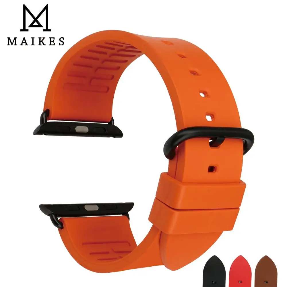 Ремешок спортивный из фторуглеродного каучука для Apple Watch 44 мм 40 38 мм|for apple watch band|for watchband for |
