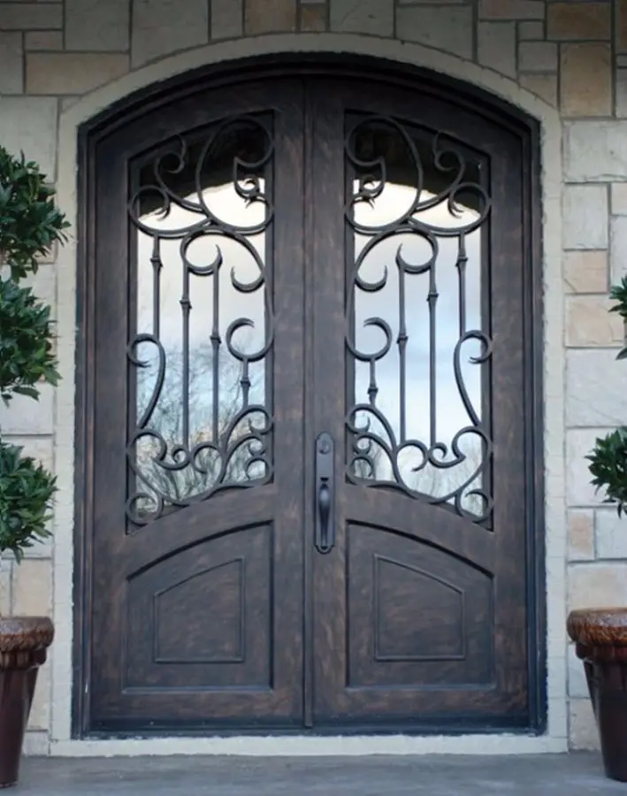 New Wholesale Wrought Iron Doors Iron Double Doors Iron Doors Iron