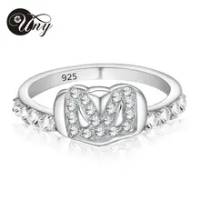 UNY 925 Sterling Silver Special Customized Engrave Gold Plated Family Valentine s Day font b gift