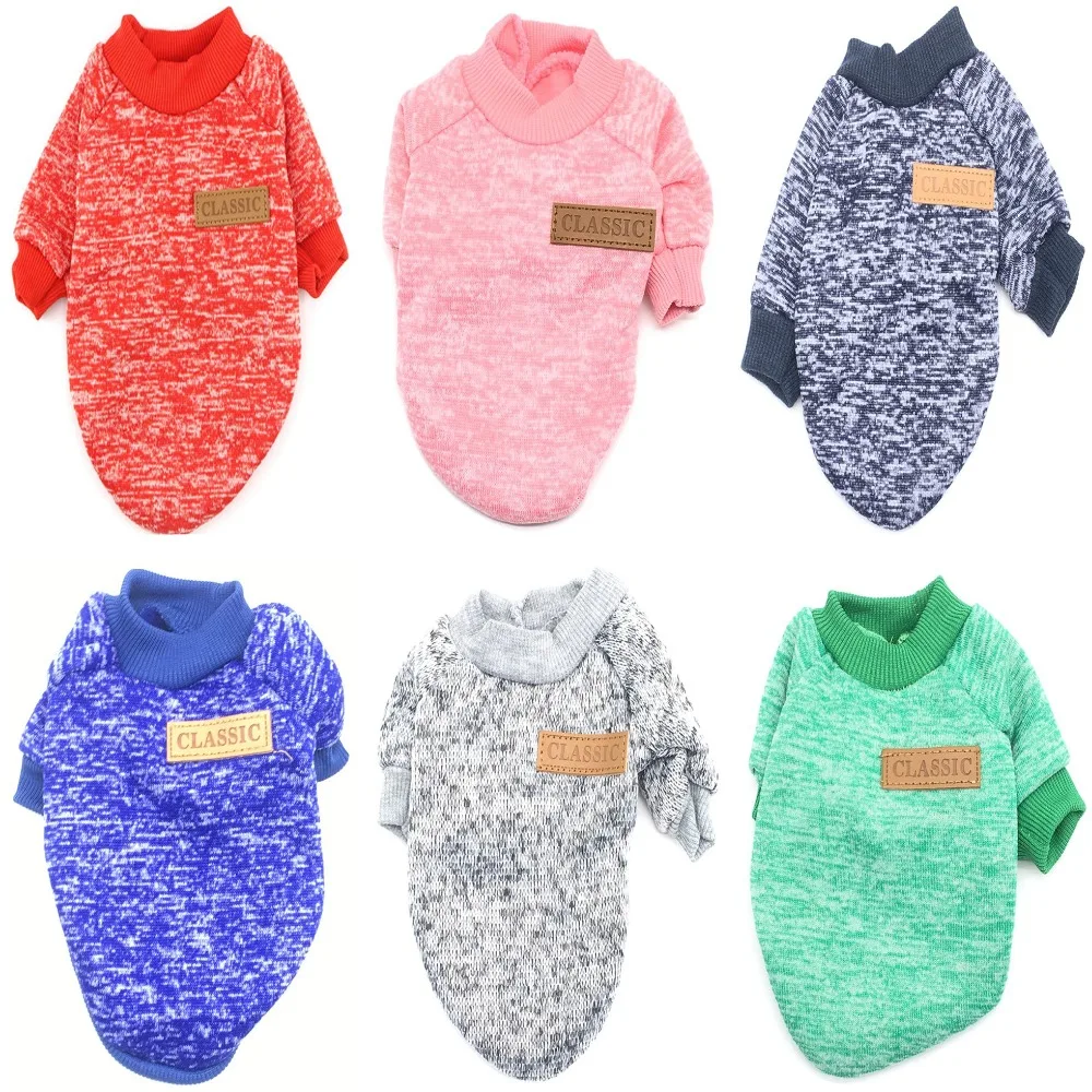 

Dog Clothes For Small Dogs Soft Pet Dog Sweater Clothing For Dog Autumn Winter Chihuahua Clothes Classic Pet Outfit Ropa Perro