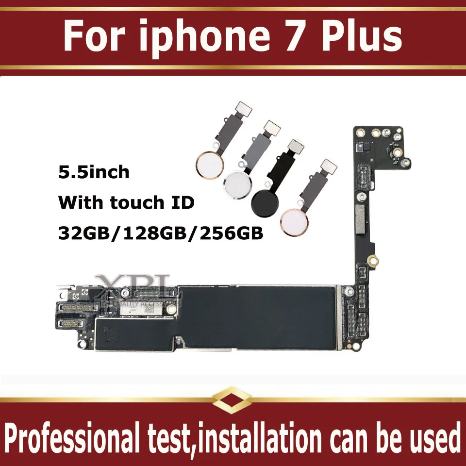 Материнская плата для iphone 7 Plus с сенсорным Идентификатором оригинальная