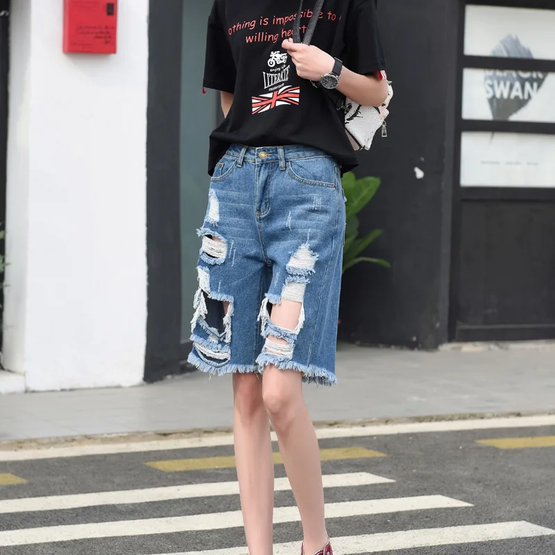 Full Sizes XXS 7XL Denim Jeans Shorts Women 2017 Fashion BF Style
