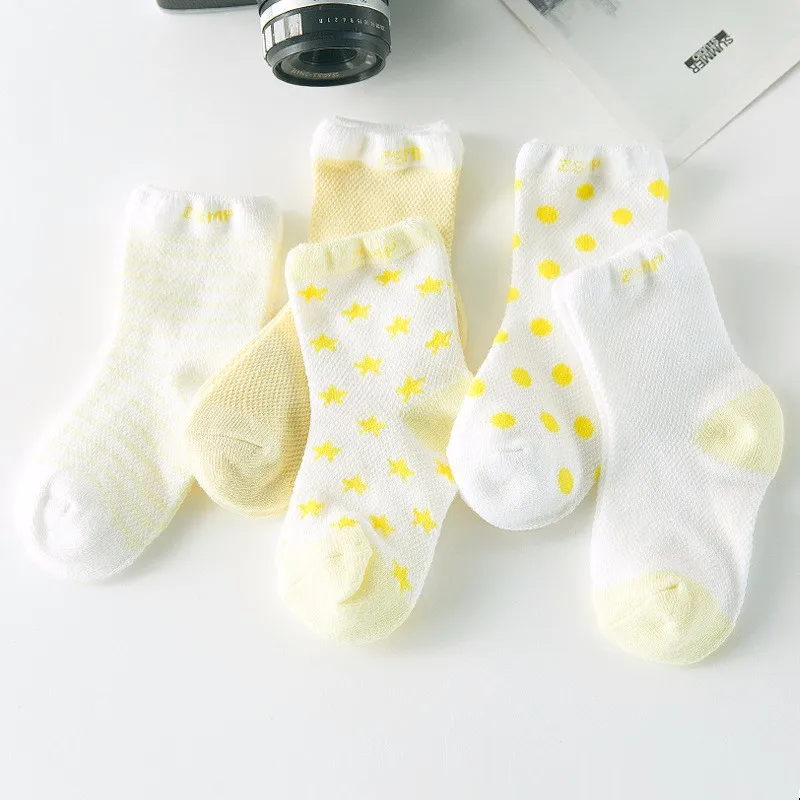 10 шт. = 5 пар в упаковке, новые летние носки для малышей модные сетчатые детские носки ZS-PT3RE9+ 2 - Цвет: H