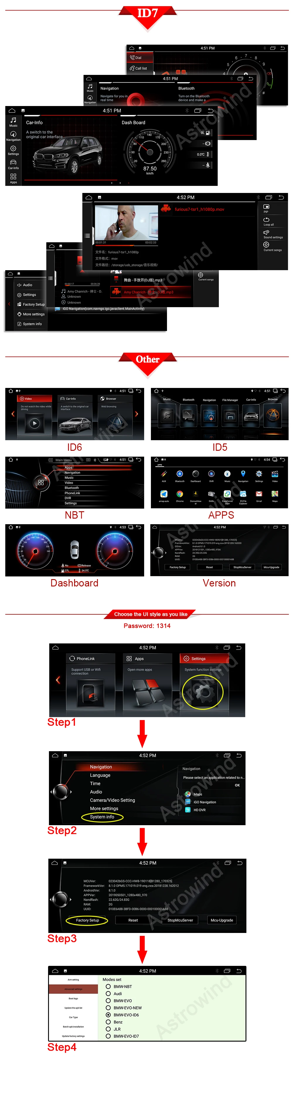Excellent 10.25 inch 4G RAM 32G ROM Android 9.0 System Car GPS Navigation Media Stereo Radio For BMW X5 E70 X6 E71 2011- 2014 CIC System 24