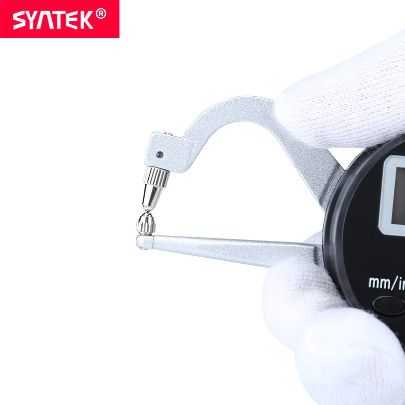 Syntek 0 25 мм мини электронный цифровой толщиномер 01 с круглой головкой|thickness gauge|digital