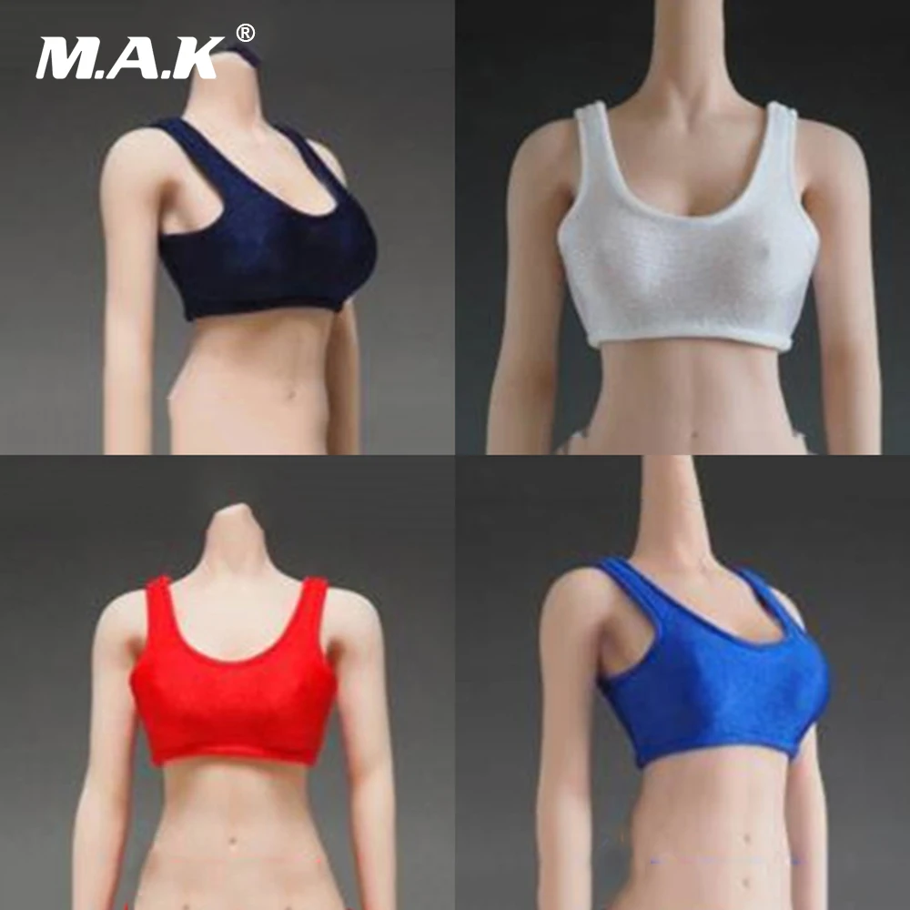 

Red Blue White Black 1/6 Scale Female Figures Bodies Vest Models Clothes Accessories for 12 Inches Figures