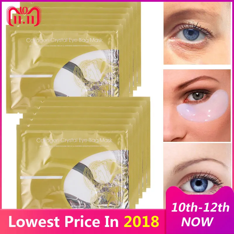 15Pair Crystal Collagen Eye Mask Reduce Dark Circles Eye Care Gel