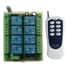 DC 12V 24V 8 CH каналов 8CH RF беспроводной переключатель системы дистанционного управления, 315/433 MHz передатчик и приемник/Гаражные Двери/лампа