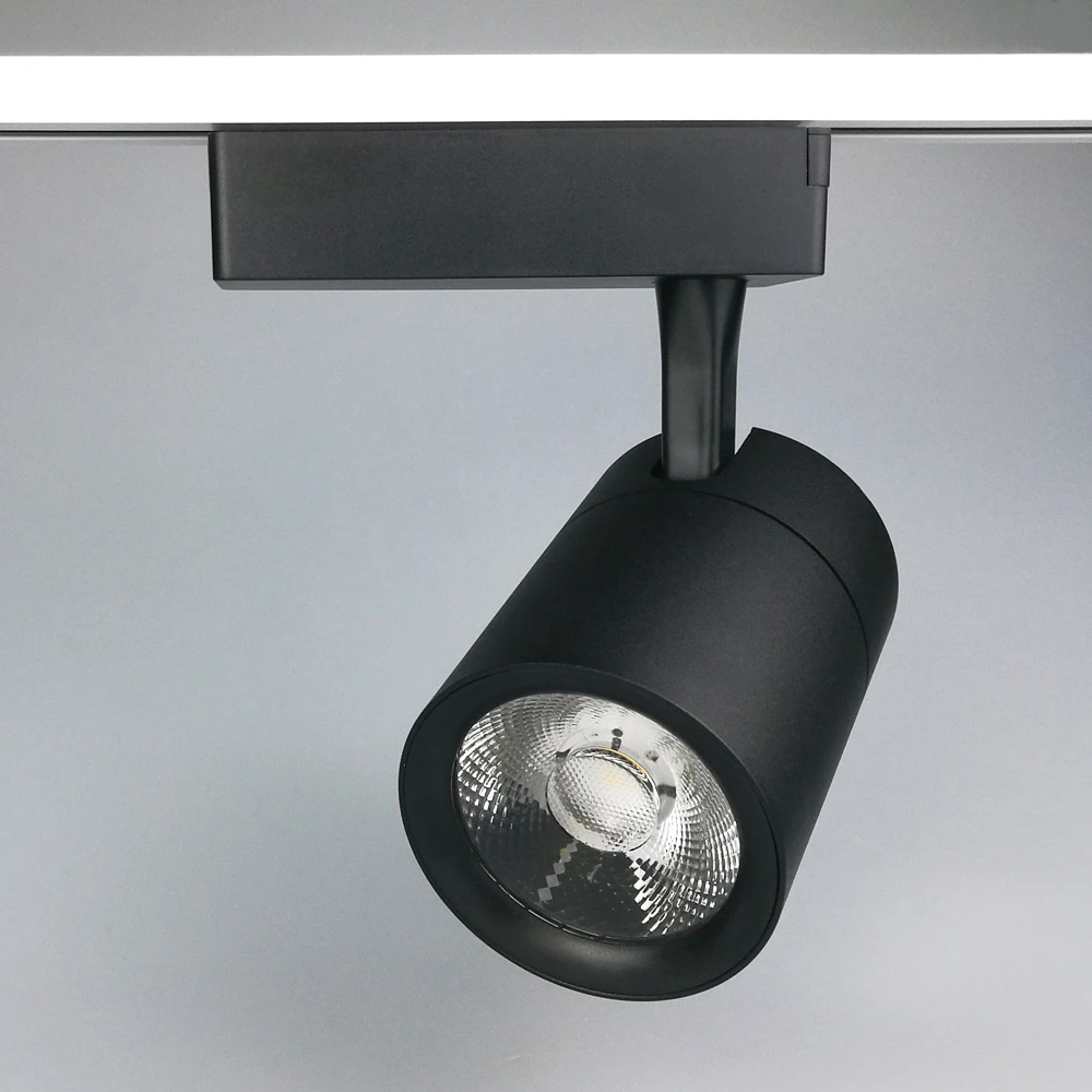 Track Lighting Rail Spotlight 30W Black White Clothing Shop Windows Showrooms Store COB Track Rail LED Track light Rail Spot (2)