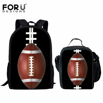 

FORUDESIGNS Fashion Children School Bags 3D Foot Ball Soccerly Pattern Orthopedic Backpack Schoolbag for Boys Teenagers Kids