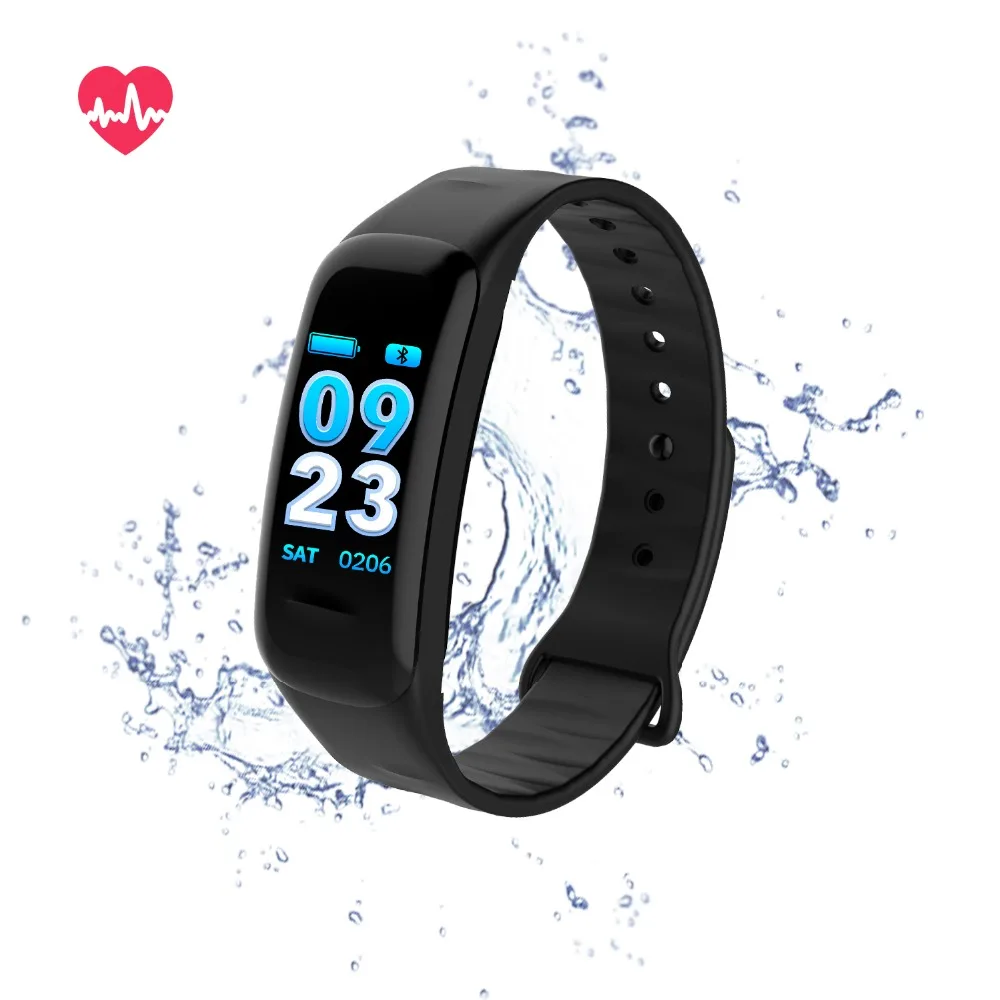 Модные Bluetooth Smart браслет для мужчин 3D экран сердечного ритма мониторы приборы