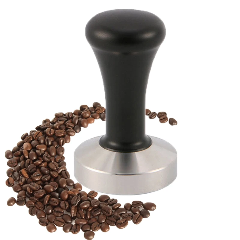 51mm Stainless Steel Coffee Tamper Base Aluminum Handle Coffee Press