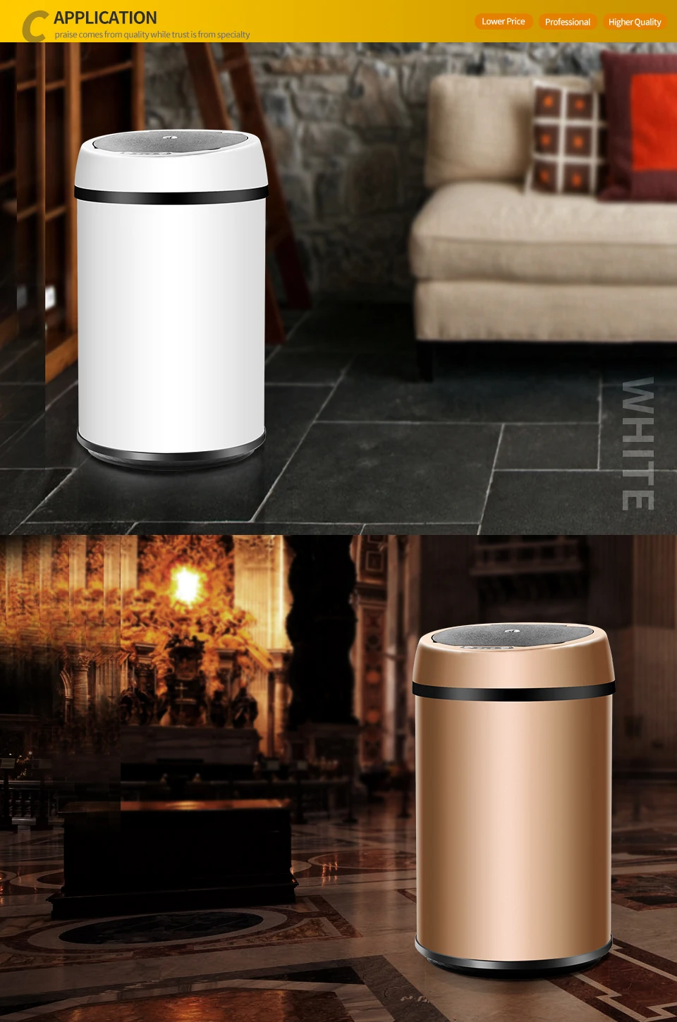 Geekinstyle 9L-12L инфракрасный бесконтактный Универсальный мусорное ведро с крышкой-автомат сенсорный мусорный бак экологичный аксессуар