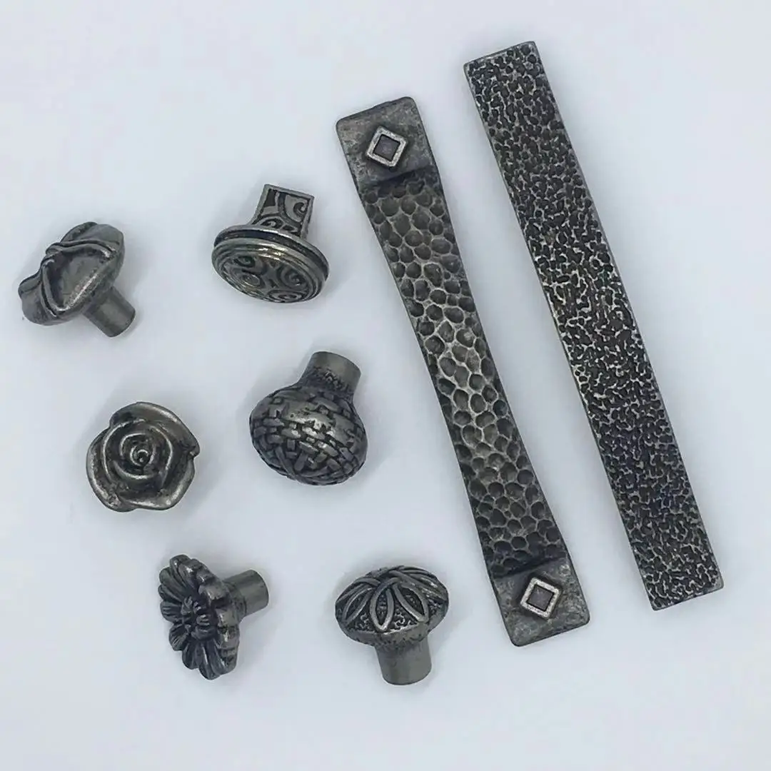 Antique Silver Handles And Knobs Vintage Kitchen Cabinet Handle