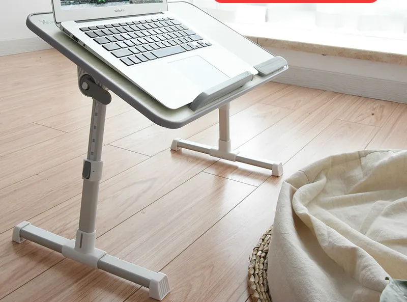 Multifunctional Folding Simple Table on Bed with A Cooling Fan for Lifting Small Table In Dormitory Computer Table BedDesk