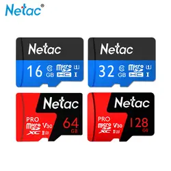 Netac Micro SD карта 128 ГБ TF карта 64 Гб SDXC 32 Гб карта памяти C10 карта памяти Mini для смартфона Бесплатная доставка