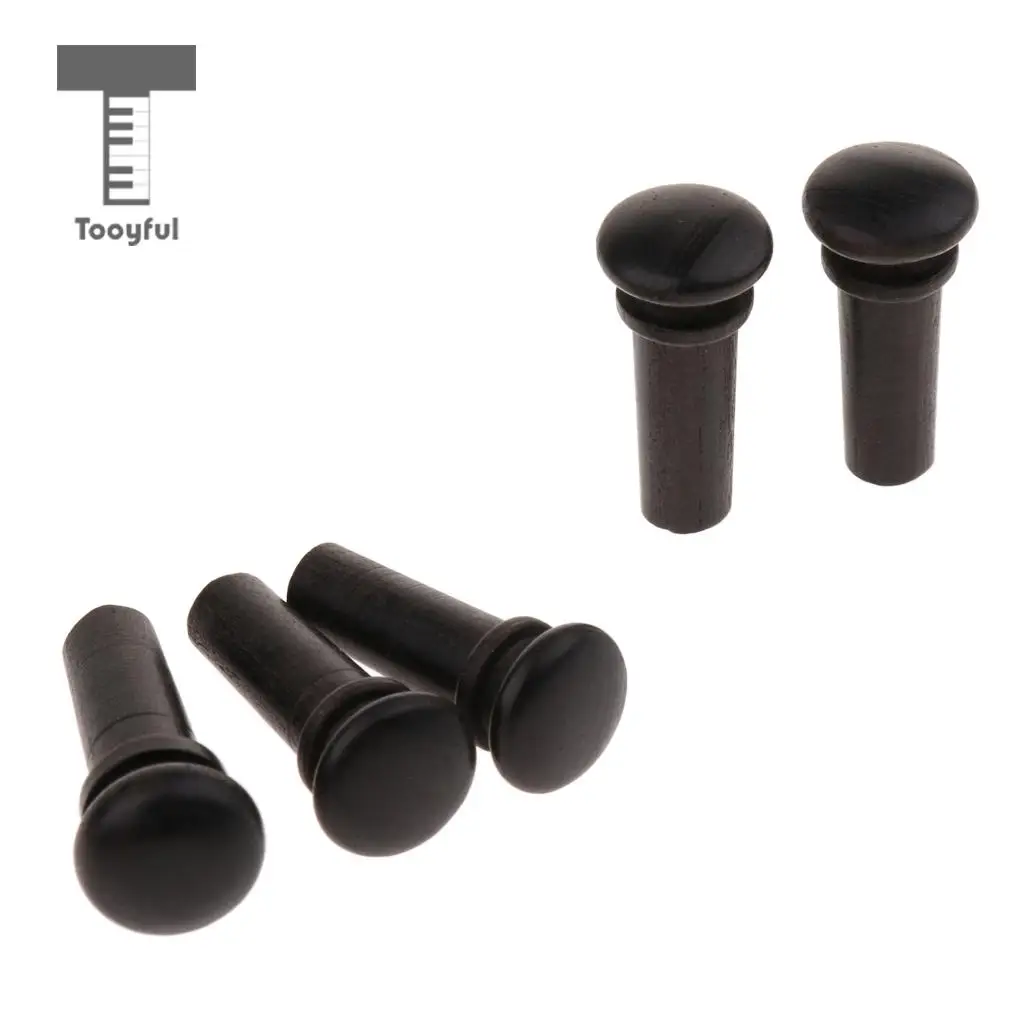 5pcs Blackwood Endpin/10pcs Square Wood Block For Violin Luthier Supply
