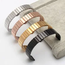 16mm 18mm 20mm 22mm Stainless Steel Watch band Strap Bracelet Watchband Wristband Butterfly clasps Black Silver Rose Gold 20mm stainless steel watch band strap bracelet watchband wristband butterfly clasps black silver rose gold