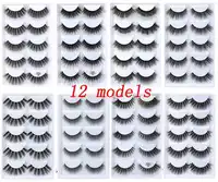 50 dozen wimpers 3d mink wimpers natuurlijke lange mink wimpers 1 cm-1.5 cm 3d valse wimpers volledige strip wimpers