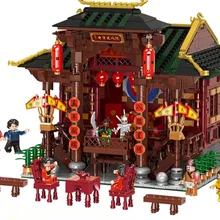 XINGBAO 01020 китайская Строительная серия Китайский театральный набор строительные блоки 3820 шт. Детские DIY Кирпичи игрушки модель подарки на день рождения