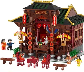 

XINGBAO 01020 Chinese Building Series The Chinese Theater Set Building Blocks 3820Pcs Kids DIY Bricks Toys Model Birthday Gifts