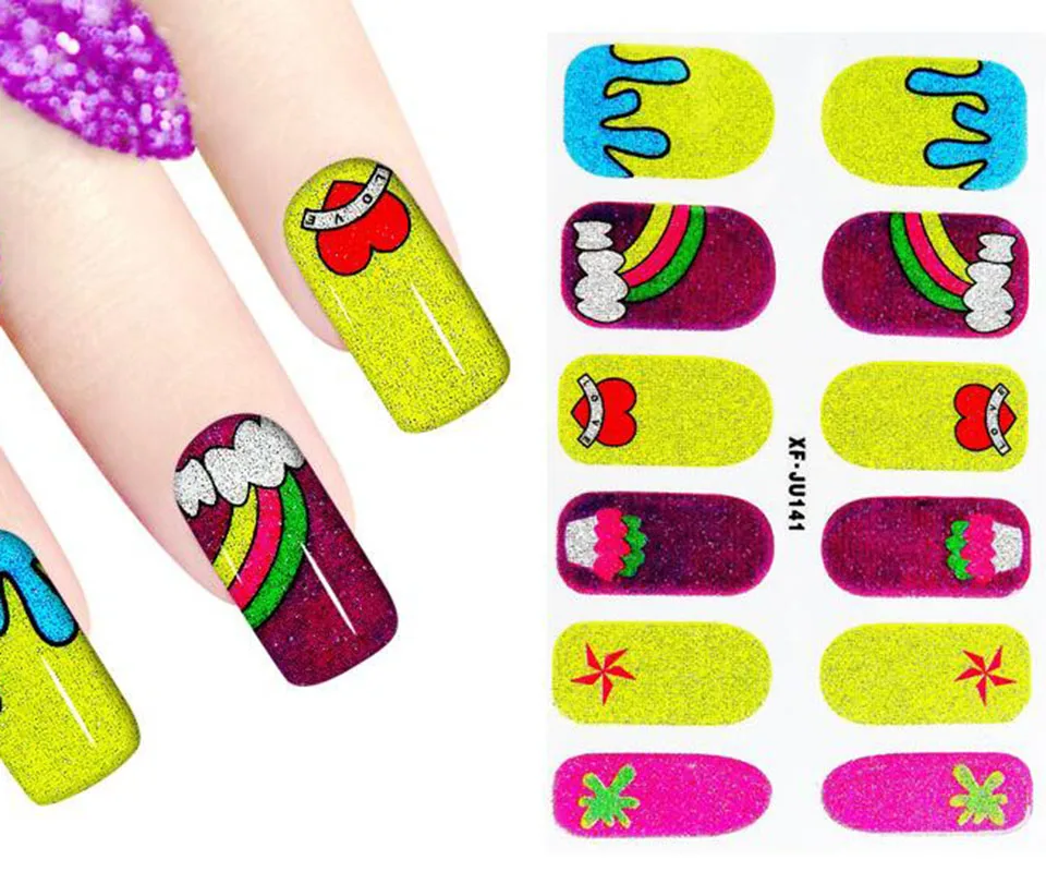 1. Nail Art Transfer Sticker Set - wide 6