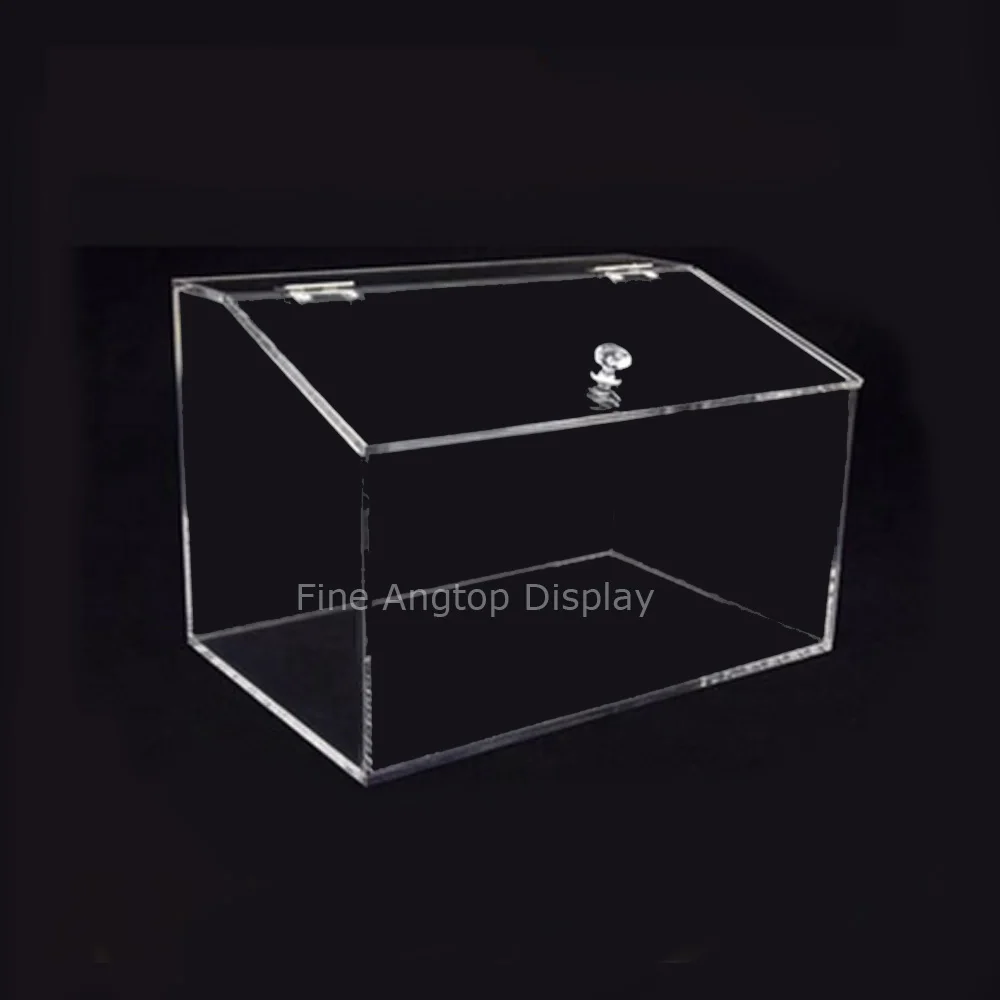 Clear Transparent Acrylic Display Bin Jewelry Bread Food Retail Container Box