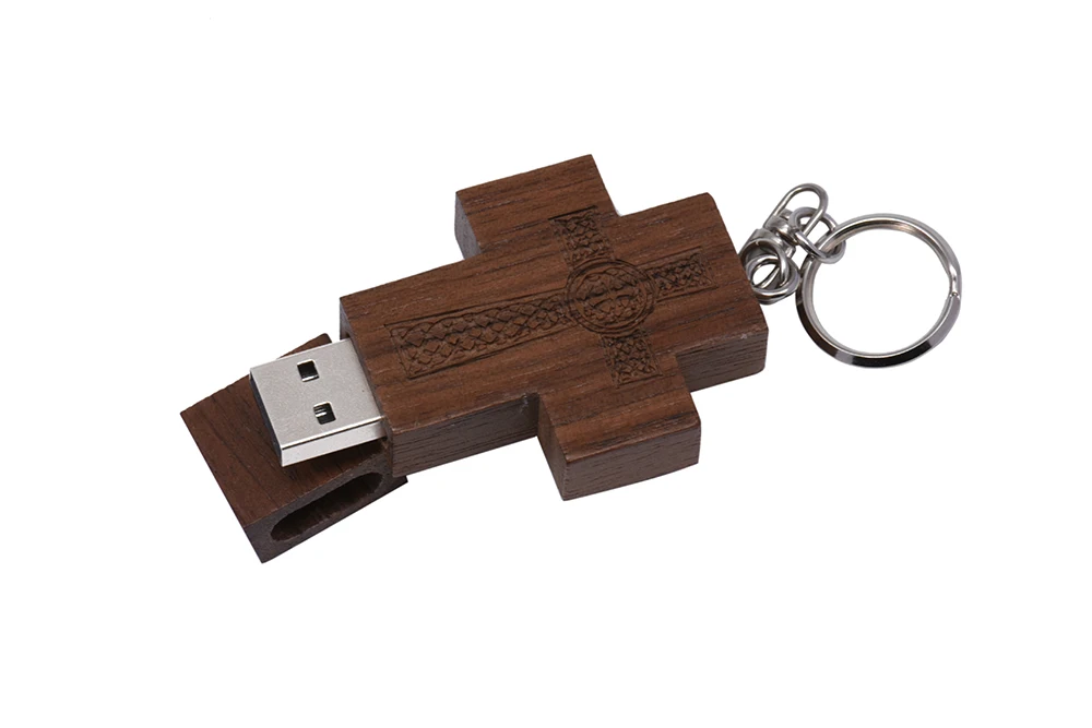 JASTER креативный орех usb-накопитель в виде деревянного Креста флэш-накопитель с Humu push-pull box usb 2,0 4 ГБ/8 ГБ/16 ГБ/32 ГБ/64 Гб/128 ГБ памяти U диск