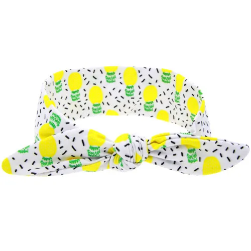 1PC Mixed Color Fruit Series Elastic Headband Accessories Rabbit Ears 67x5cm