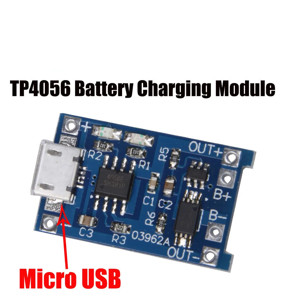 5 шт. TP4056 5V 1A Micro USB 18650 литиевая батарея зарядная плата модуль защиты для arduino Diy Kit