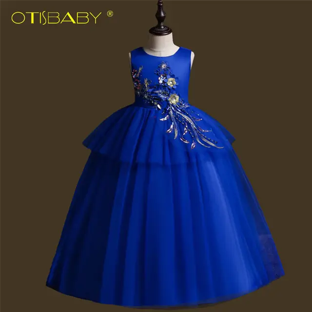 Teenage Girls Clothing Children Gown Prom Long Graduation Dresses Girls Evening Dresses Age 11