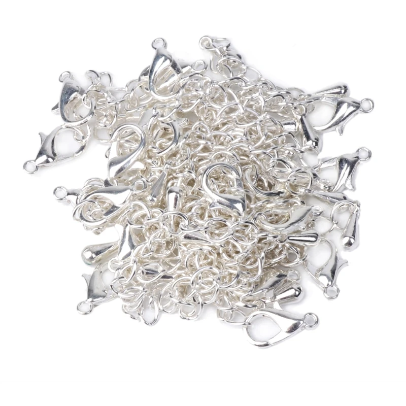 

20Pcs Lobster Clasp Metal Drop Chain Extenders for Jewelry Necklace Bracelet New