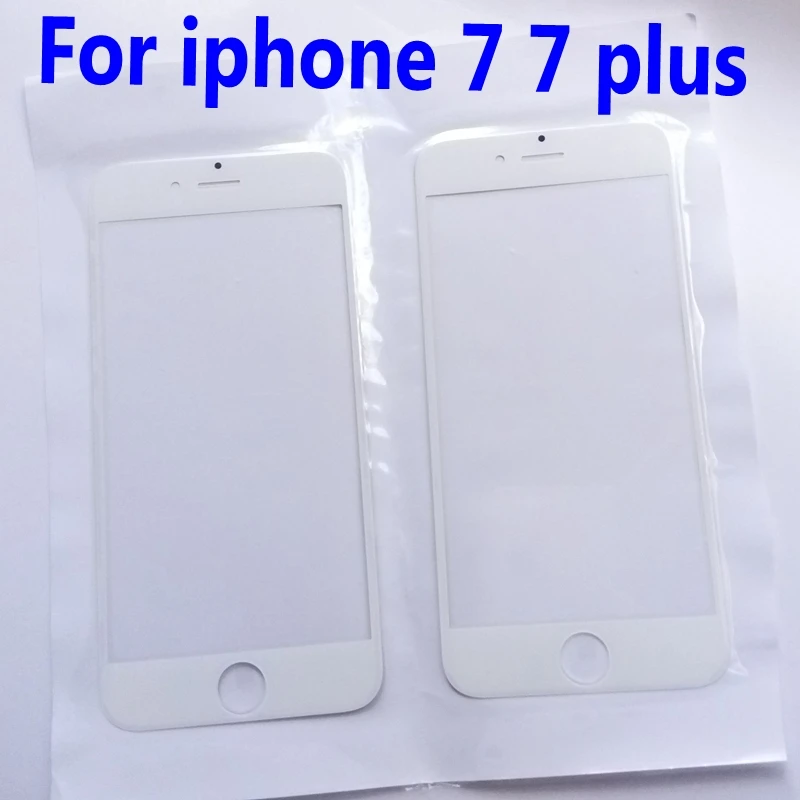imágenes para 5 unids/lote original nuevo lcd de repuesto frontal exterior de la lente de cristal de la pantalla táctil para iphone 7 7 plus pieza de reparación de la mejor calidad imágenes para 5 unids/lote original nuevo lcd de repuesto frontal exterior de la lente de cristal de la pantalla táctil para iphone 7 7 plus pieza de reparación de la mejor calidad