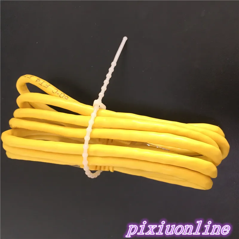 100pcs DS140Y Beaded Nylon Cable Ties Releasable 3*180mm Width 2.5mm