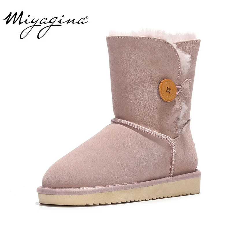 Comprar Venta al por mayor al por menor de alta calidad botas de nieve clásicas de Australia botas de invierno de piel Natural de cuero Real de marca para mujer zapatos calientes