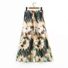 XL38-2000 европейской и американской моды ветер с высокой талией половина-Длина юбки