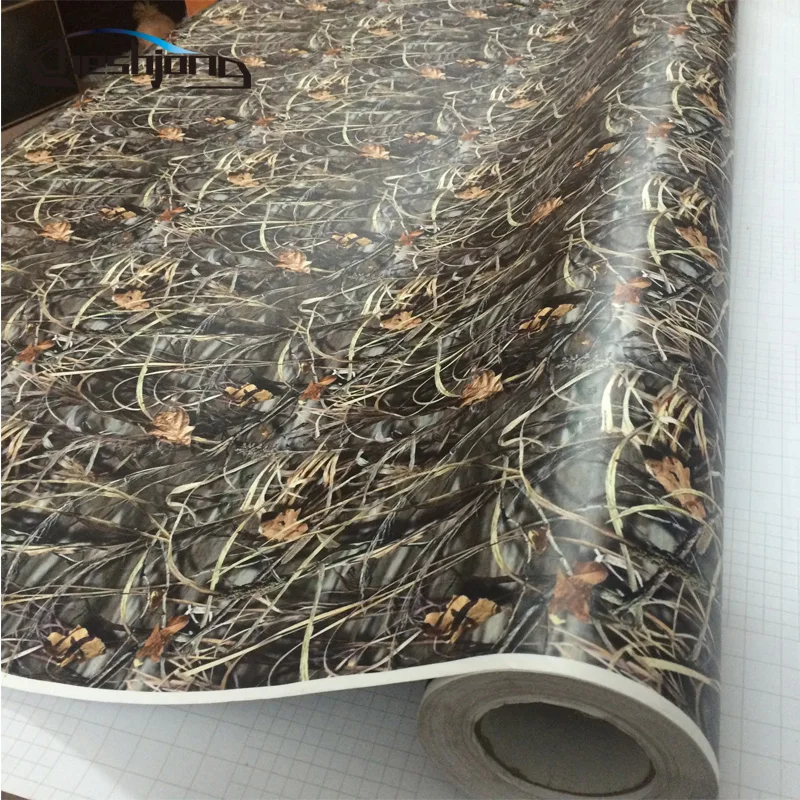  Shadow Grass Blades Camo Vinyl Car Wrap Duck Hunter Adhesive Pvc Camouflage Film For Truck Motocycl