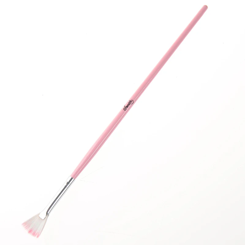 Кисть для дизайна ногтей розовая ручка гликолевая кислота Веерная Маска кисть для обработки макияжа DIY для маникюра Инструменты для