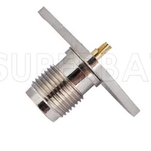 Superbat 10 шт. радиочастотный разъем TNC 4 отверстия панель крепление Джек женский с припоя чашки широкий фланец